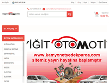 Tablet Screenshot of kamyonetyedekparca.com